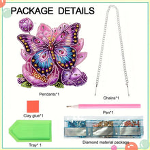 Load image into Gallery viewer, Butterfly Diamond Painting Art Pendant Acrylic Diamond Drawing Hanging Ornament