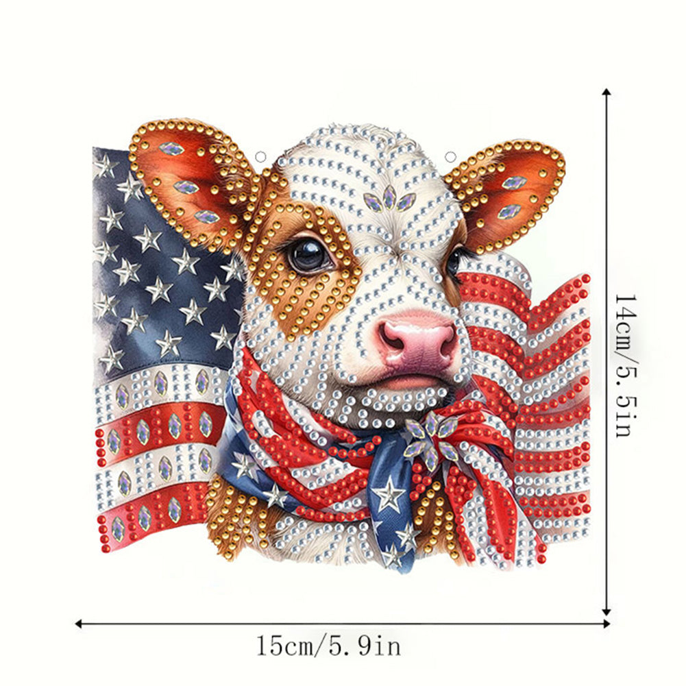 Animal Diamond Painting Art Pendant Colorful Acrylic Crystal Painting Ornaments
