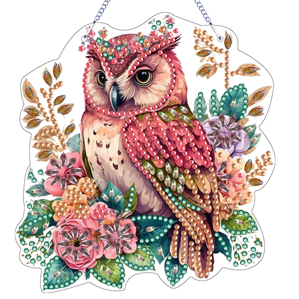 Animal Diamond Painting Art Pendant Colorful Acrylic Crystal Painting Ornaments