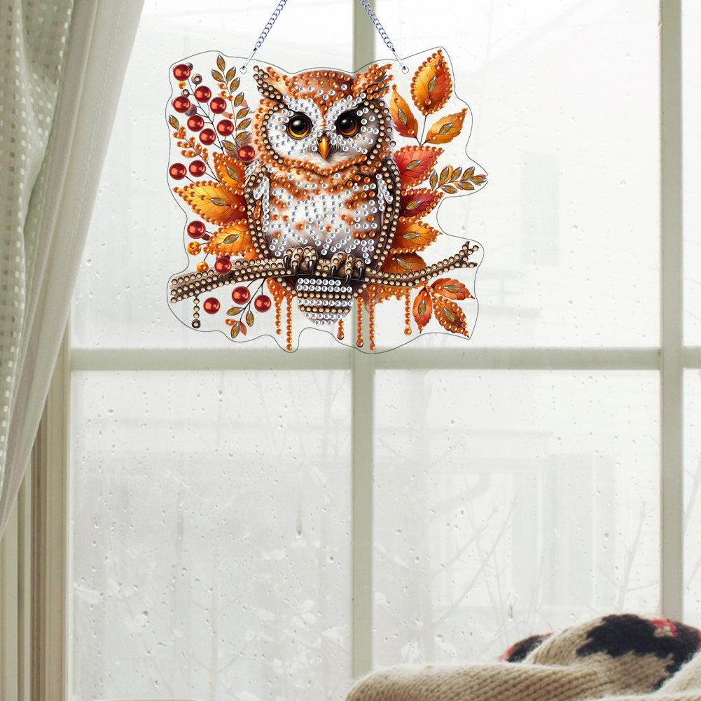 Animal Diamond Painting Art Pendant Colorful Acrylic Crystal Painting Ornaments