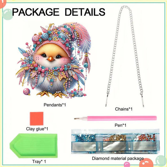 Animal Diamond Painting Art Pendant Colorful Acrylic Crystal Painting Ornaments