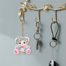 Load image into Gallery viewer, 5Pcs Double Sided Animal Diamond Painting Keychain for Home Birthday Party Decor