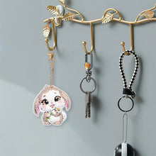 Load image into Gallery viewer, 5Pcs Double Sided Animal Diamond Painting Keychain for Home Birthday Party Decor