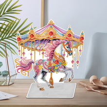 Load image into Gallery viewer, Carousel Special Shaped Diamond Painting Desktop Decorations for Adults Beginner