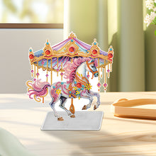 Load image into Gallery viewer, Carousel Special Shaped Diamond Painting Desktop Decorations for Adults Beginner
