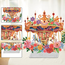 Load image into Gallery viewer, Carousel Special Shaped Diamond Painting Desktop Decorations for Adults Beginner