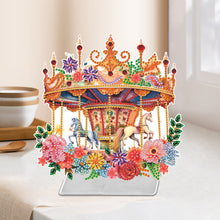 Load image into Gallery viewer, Carousel Special Shaped Diamond Painting Desktop Decorations for Adults Beginner