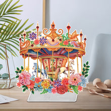 Load image into Gallery viewer, Carousel Special Shaped Diamond Painting Desktop Decorations for Adults Beginner