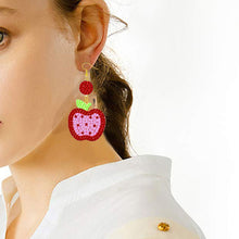 Load image into Gallery viewer, 6 Pairs Double Sided Teacher Diamond Painting Earrings Mosaic Drill Earring Kits