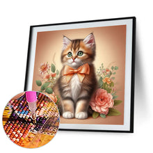 Load image into Gallery viewer, Diamond Painting - Full Round - flower kitten (30*30CM)