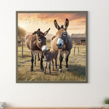 Load image into Gallery viewer, Diamond Painting - Full Round - farm donkey (30*30CM)
