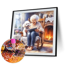Load image into Gallery viewer, Diamond Painting - Full Round - happy grandma (40*40CM)