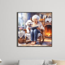 Load image into Gallery viewer, Diamond Painting - Full Round - happy grandma (40*40CM)
