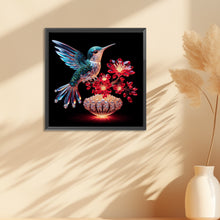 Load image into Gallery viewer, Diamond Painting - Full Round - Bird holding flower in mouth (30*30CM)