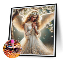 Load image into Gallery viewer, Diamond Painting - Full Round - praying angel girl (30*30CM)
