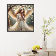 Load image into Gallery viewer, Diamond Painting - Full Round - praying angel girl (30*30CM)