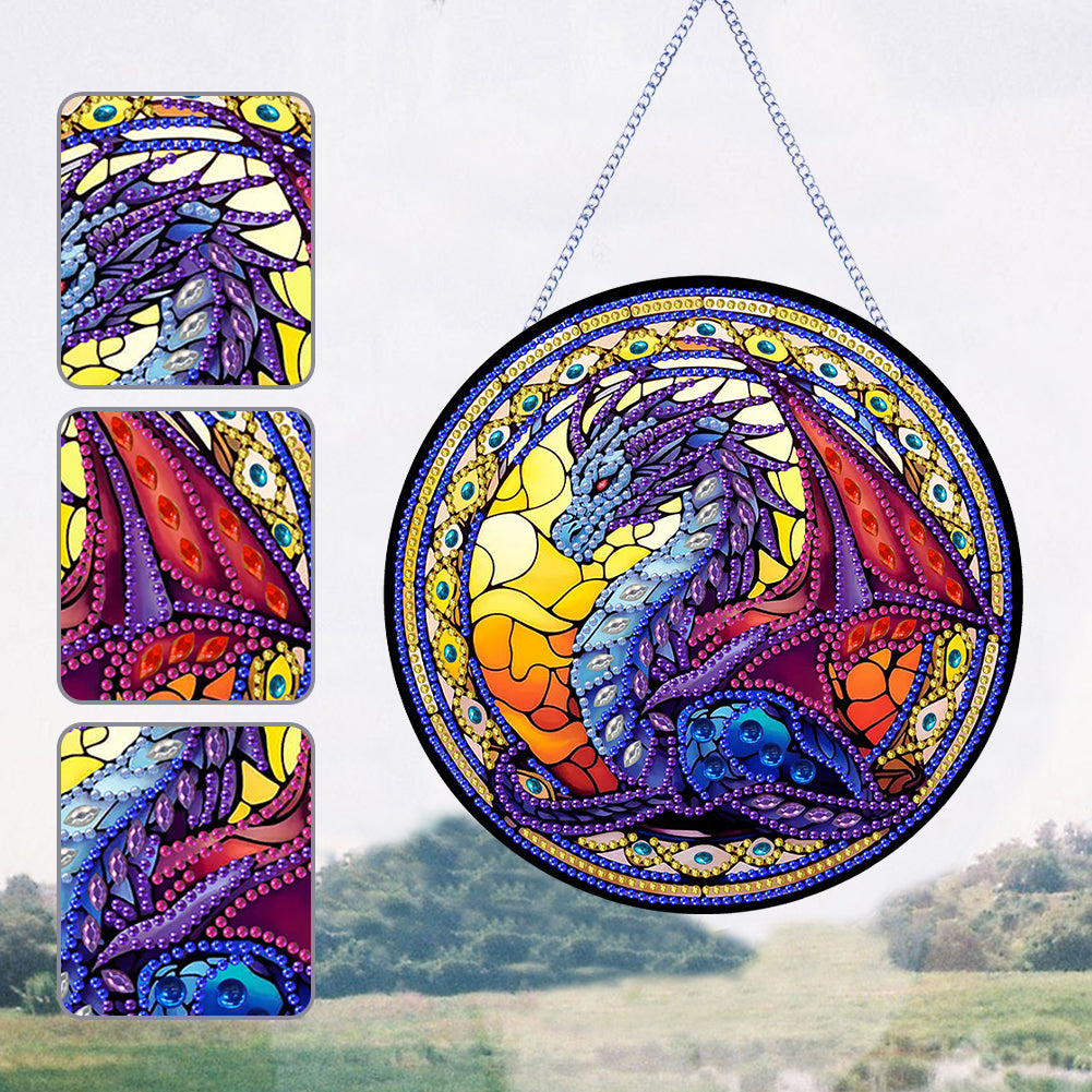 Pterosaur Diamond Painting Art Pendant Acrylic Diamond Drawing Hanging Ornament