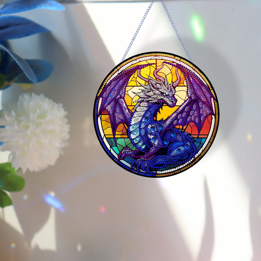 Pterosaur Diamond Painting Art Pendant Acrylic Diamond Drawing Hanging Ornament
