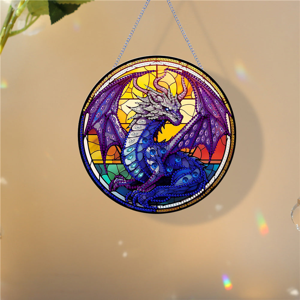 Pterosaur Diamond Painting Art Pendant Acrylic Diamond Drawing Hanging Ornament