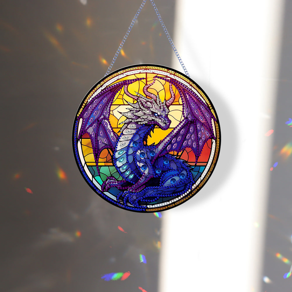 Pterosaur Diamond Painting Art Pendant Acrylic Diamond Drawing Hanging Ornament