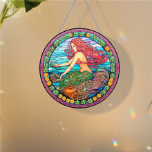 Load image into Gallery viewer, Mermaid Diamond Painting Art Pendant Acrylic Diamond Drawing Hanging Ornament