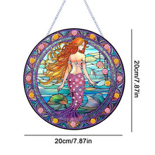 Load image into Gallery viewer, Mermaid Diamond Painting Art Pendant Acrylic Diamond Drawing Hanging Ornament