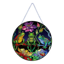 Load image into Gallery viewer, Frog Diamond Painting Art Pendant Animal Acrylic Diamond Painting Hanging Decor