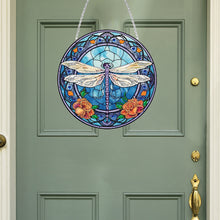 Load image into Gallery viewer, Dragonfly Diamond Painting Art Pendant Colorful Diamond Drawing Hanging Ornament