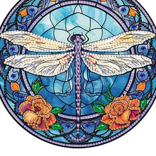 Load image into Gallery viewer, Dragonfly Diamond Painting Art Pendant Colorful Diamond Drawing Hanging Ornament