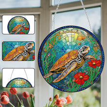 Load image into Gallery viewer, Sea Turtle Diamond Painting Hanging Pendant Home Windows Decor for Kid DIY Craft