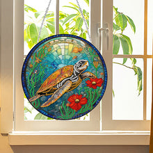 Load image into Gallery viewer, Sea Turtle Diamond Painting Hanging Pendant Home Windows Decor for Kid DIY Craft
