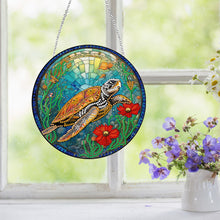 Load image into Gallery viewer, Sea Turtle Diamond Painting Hanging Pendant Home Windows Decor for Kid DIY Craft