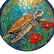 Load image into Gallery viewer, Sea Turtle Diamond Painting Hanging Pendant Home Windows Decor for Kid DIY Craft