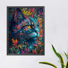Load image into Gallery viewer, Diamond Painting - Full Round - leaf cat (40*50CM)