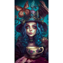 Load image into Gallery viewer, Diamond Painting - Full Round - blue hair girl (40*70CM)
