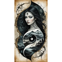 Load image into Gallery viewer, Diamond Painting - Full Round - Mountain girl (40*75CM)