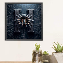 Load image into Gallery viewer, Diamond Painting - Full Round - Spider Letter-H (30*30CM)