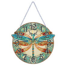 Load image into Gallery viewer, Wooden Animal Special Shaped DIY Diamond Painting Clock Kit Hanging Sign Decor
