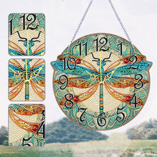 Load image into Gallery viewer, Wooden Animal Special Shaped DIY Diamond Painting Clock Kit Hanging Sign Decor