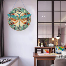 Load image into Gallery viewer, Wooden Animal Special Shaped DIY Diamond Painting Clock Kit Hanging Sign Decor