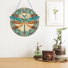 Load image into Gallery viewer, Wooden Animal Special Shaped DIY Diamond Painting Clock Kit Hanging Sign Decor