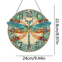 Load image into Gallery viewer, Wooden Animal Special Shaped DIY Diamond Painting Clock Kit Hanging Sign Decor