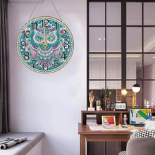Load image into Gallery viewer, Wooden Animal Special Shaped DIY Diamond Painting Clock Kit Hanging Sign Decor
