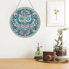 Load image into Gallery viewer, Wooden Animal Special Shaped DIY Diamond Painting Clock Kit Hanging Sign Decor