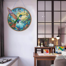 Load image into Gallery viewer, Wooden Animal Special Shaped DIY Diamond Painting Clock Kit Hanging Sign Decor