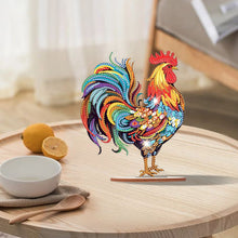 Load image into Gallery viewer, Wooden Rooster Animal Diamond Painting Desktop Ornaments Kit for Adults Beginner