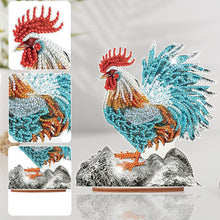 Load image into Gallery viewer, Wooden Rooster Animal Diamond Painting Desktop Ornaments Kit for Adults Beginner