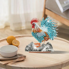 Load image into Gallery viewer, Wooden Rooster Animal Diamond Painting Desktop Ornaments Kit for Adults Beginner