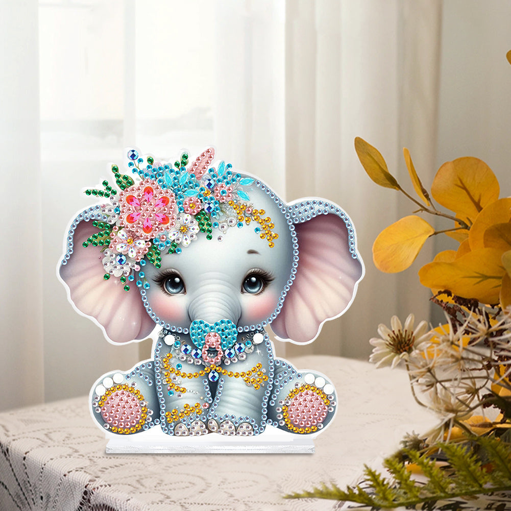 Animal Special Shaped Colorful Desktop Diamond Art Kits Bedroom Table Decoration