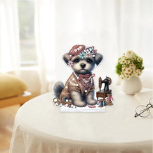 Load image into Gallery viewer, Dog Special Shaped Animal Desktop Diamond Art Kits for Home Office Desktop Decor